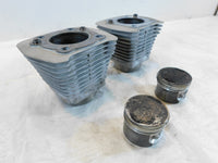 Pair Harley Davidson Sportster 883 Silver Cylinder Jugs w/ Pistons P/N: 16446-86 - C3 Cycle