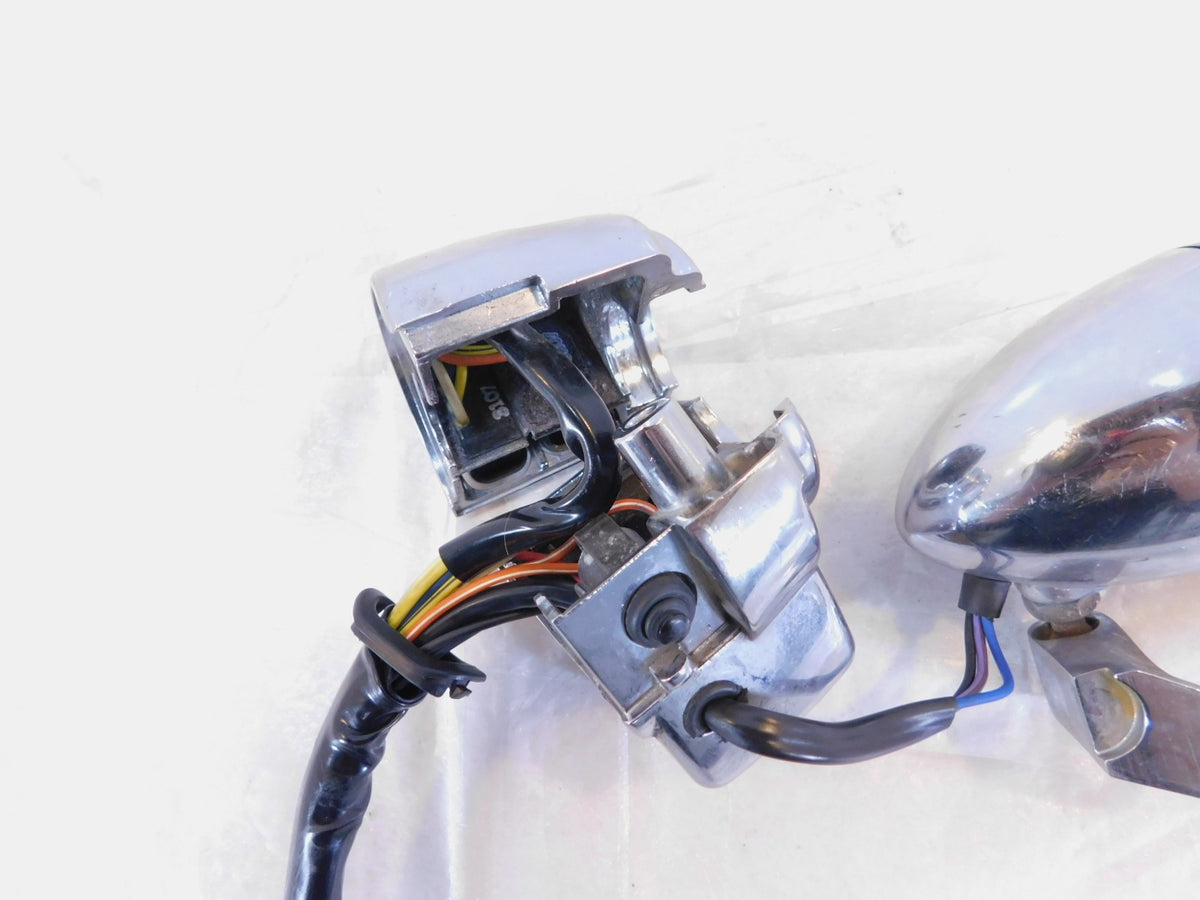 07-08 Harley Screamin Eagle CVO Road King Chrome Left Handlebar Switch Buttons - C3 Cycle