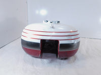 Harley Davidson Road Street & Electra Glide White Fuel Gas Petrol Tank - Dented - C3 Cycle