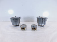 Pair Harley Davidson Sportster 883 Silver Engine Cylinder Barrel Jugs w/ Pistons - C3 Cycle