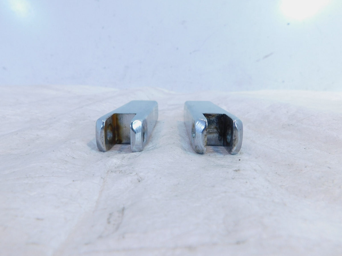 Harley EVO FXR EVO Dyna Chrome Front Highway Footpeg Peg Mount Clevis Brackets - C3 Cycle