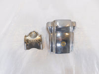 Harley Sportster 883 1200 Custom Chrome Handlebar Riser Mount Bracket & Cover - C3 Cycle