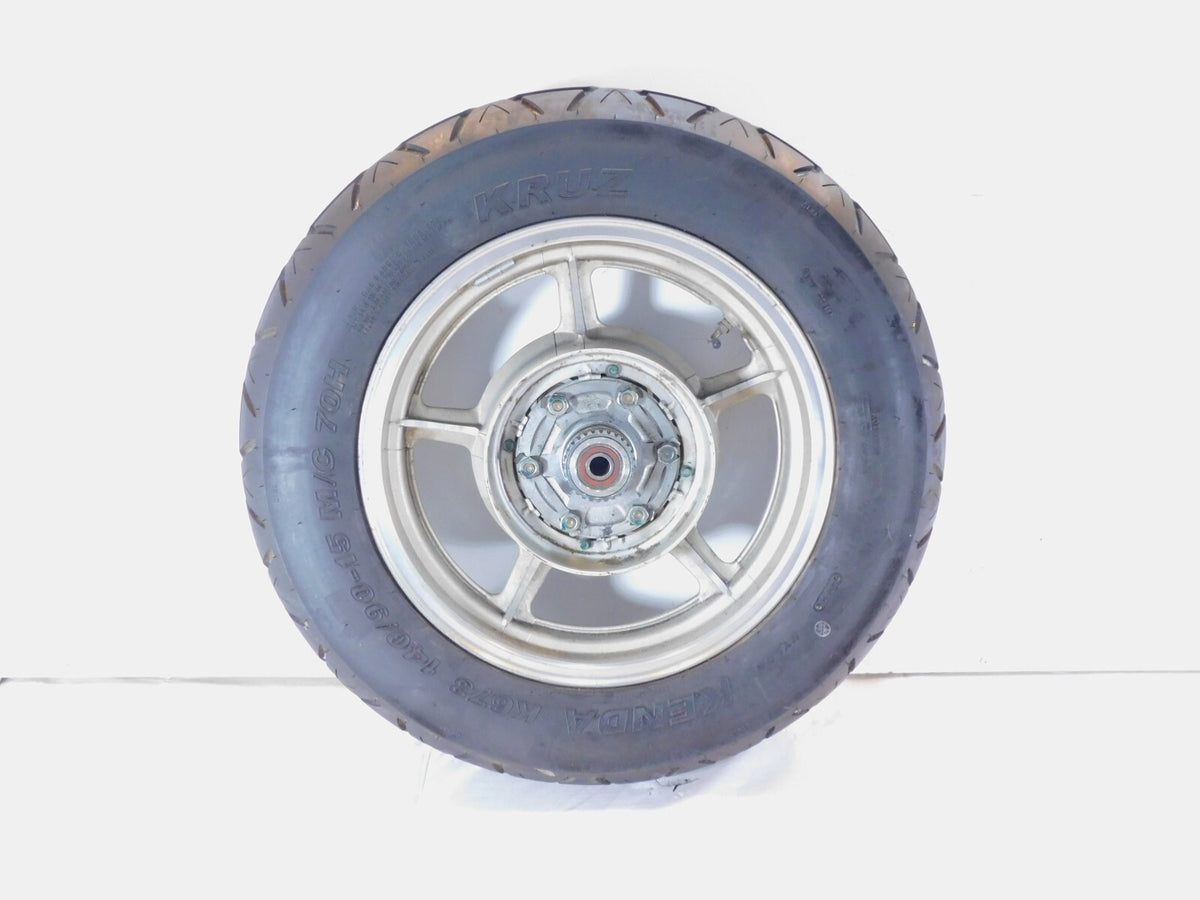 1984-1999 Yamaha Virago 750 1000 1100 XV700 XV750 Black Rear Wheel Rim & Tire - C3 Cycle
