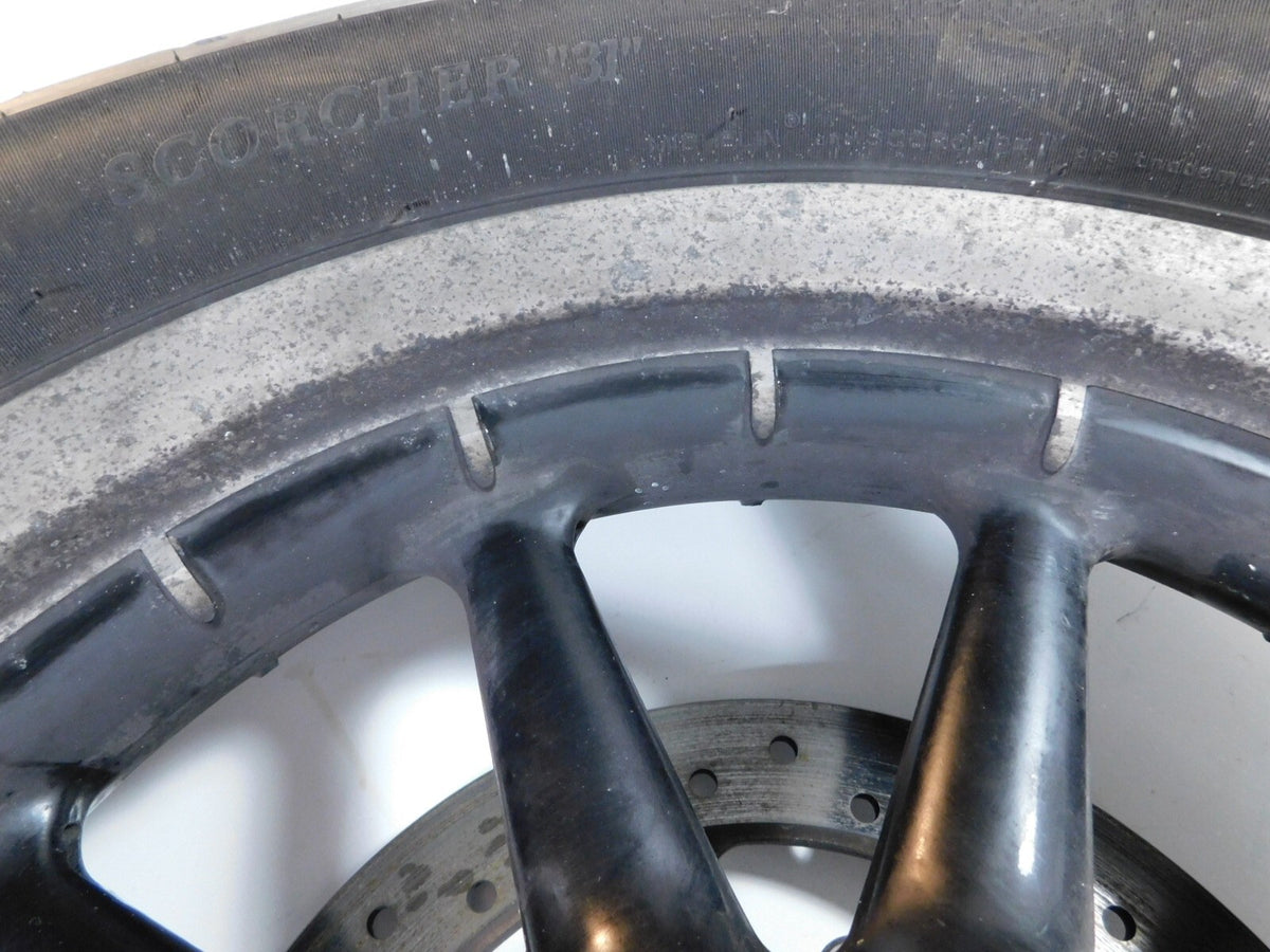 Harley Touring Road Street & Electra Glide Gloss Black Mag Cast Rear Wheel Rig - C3 Cycle