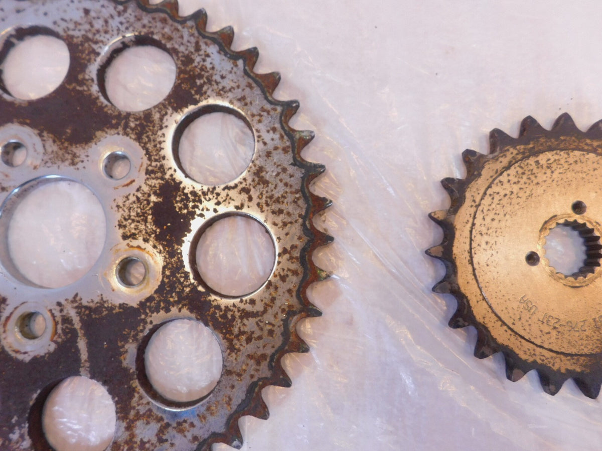 Set Harley Davidson Sportster 883 1000 1100 & 1200 Chain Drive Gear Sprockets - C3 Cycle