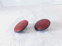 Pair Honda CBR1000RR Shadow 750 1100 Rear License Plate Plate Bracket Reflectors - C3 Cycle