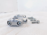 2006-2013 BMW F800ST Silver Bar Back Handlebar Riser Mount Bracket Clamps - C3 Cycle