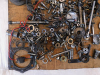 1986 86 Yamaha Virago 1100 XV1100 Misc Nut Bolt Bracket Hardware Parts Box Lot - C3 Cycle