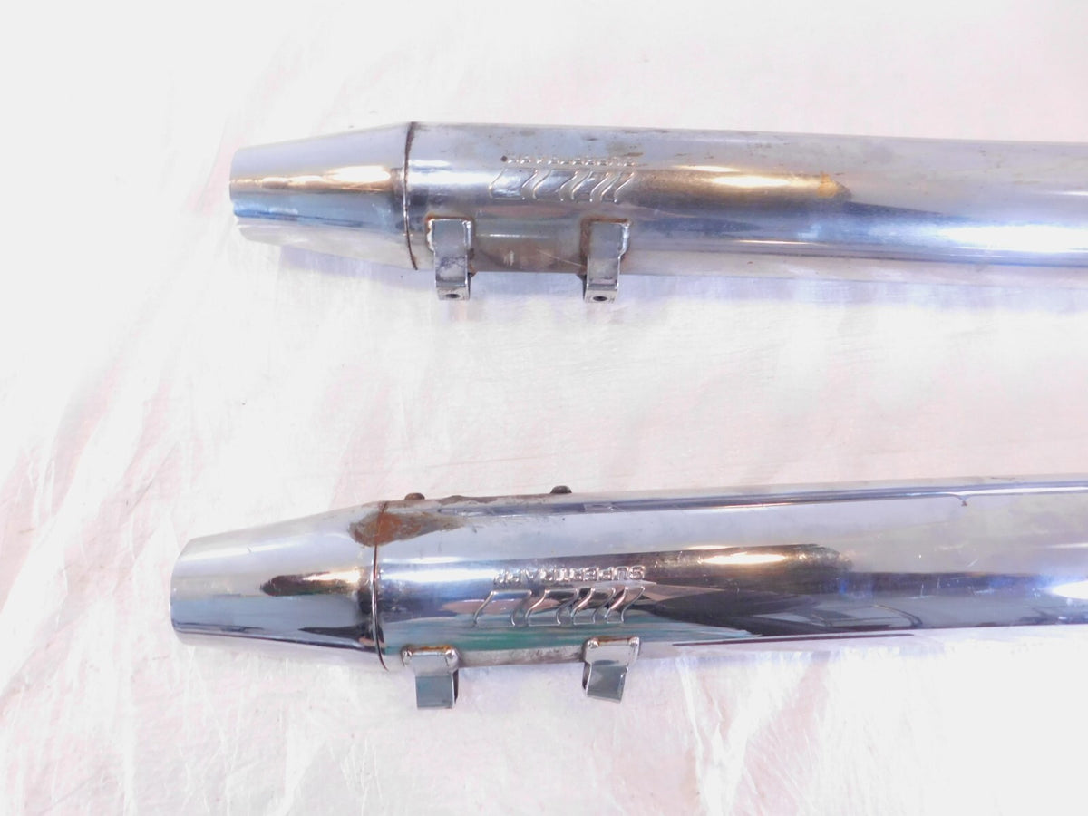 Harley Road King & Electra Glide Supertrapp Super Trapp Exhaust Pipe Mufflers - C3 Cycle