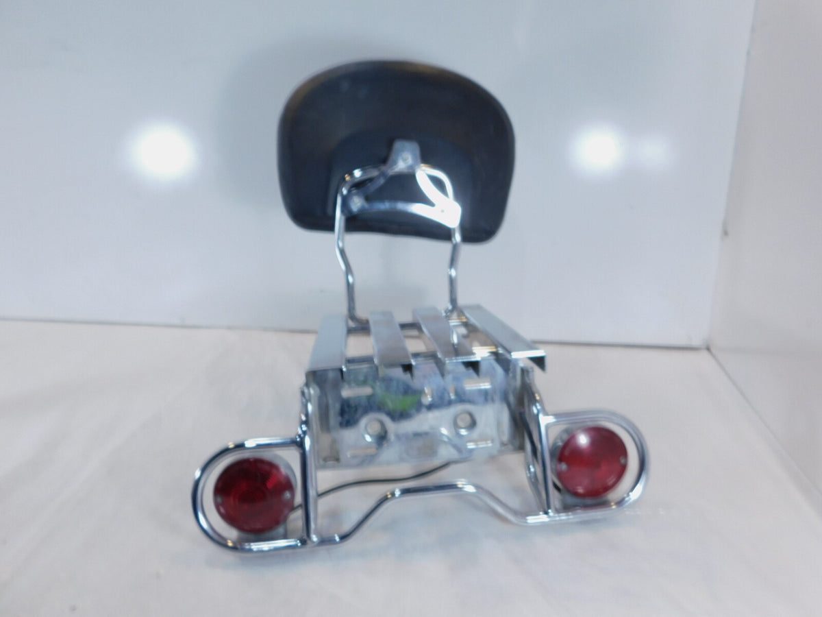 Harley Road King Electra Glide Rear Passenger Backrest Sissybar & Luggage Rack - C3 Cycle