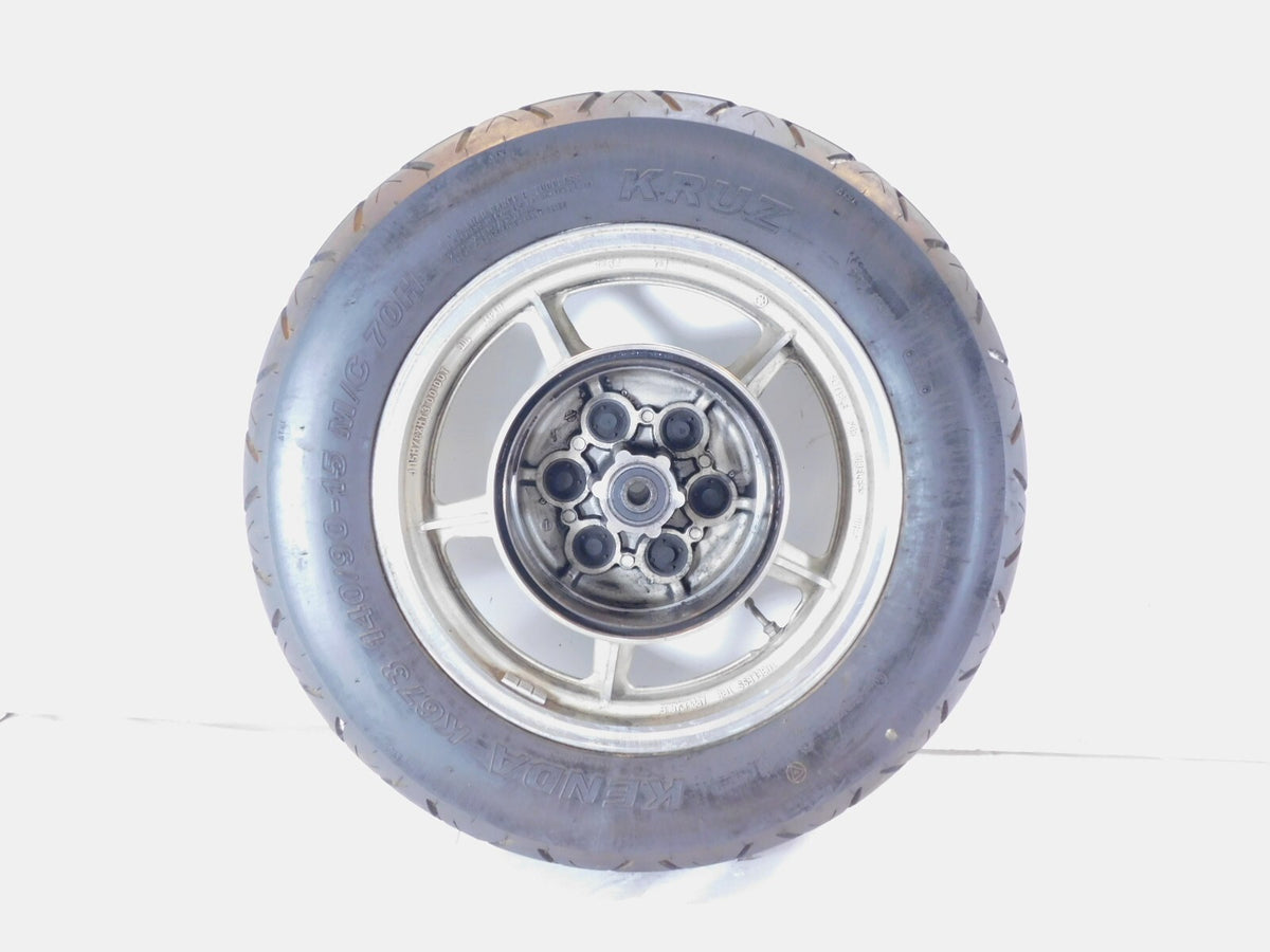 1984-1999 Yamaha Virago 750 1000 1100 XV700 XV750 Black Rear Wheel Rim & Tire - C3 Cycle