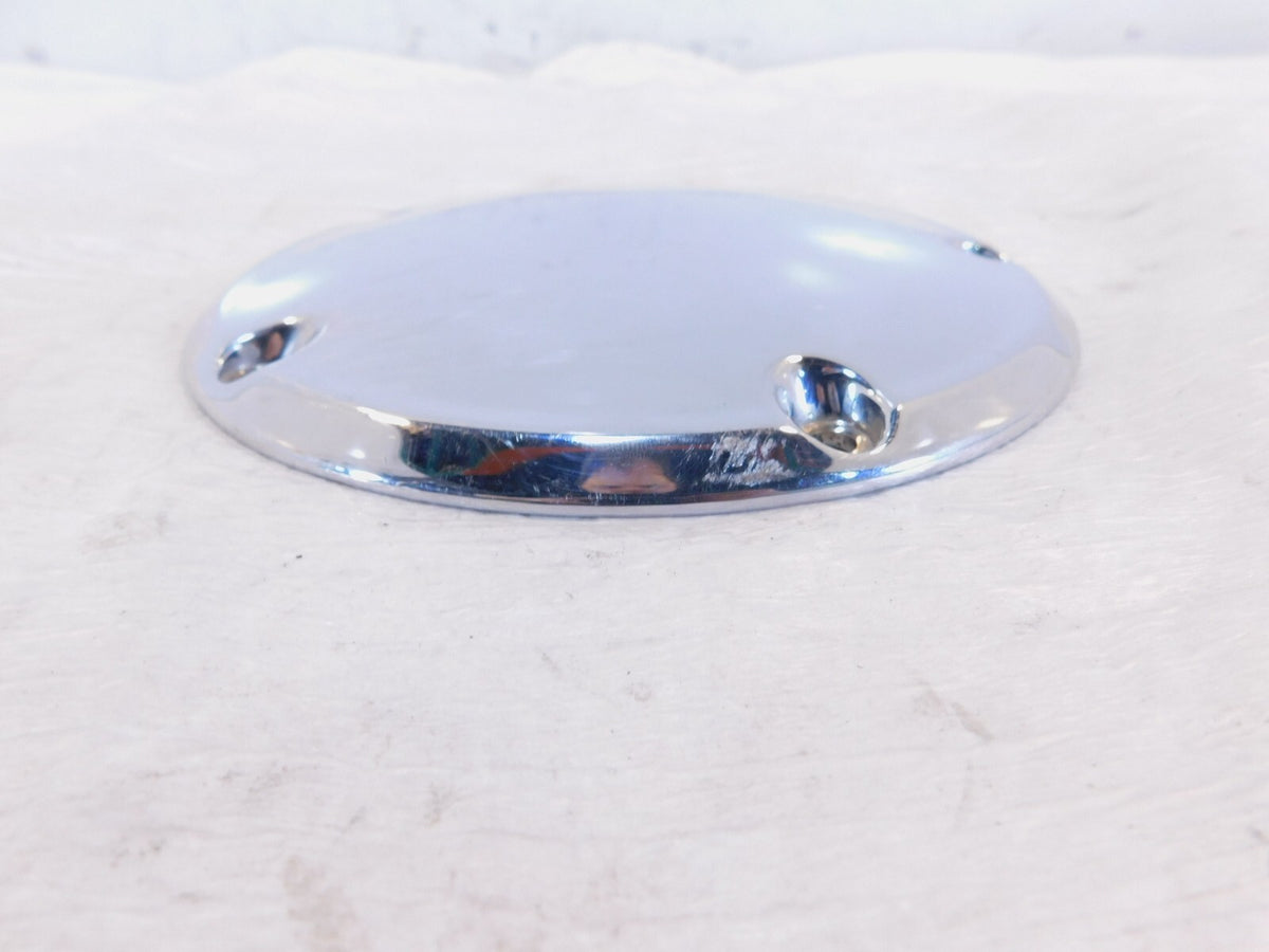 Harley Davidson Twin Cam Dyna & Softail Left Engine Chrome Derby Clutch Cover - C3 Cycle