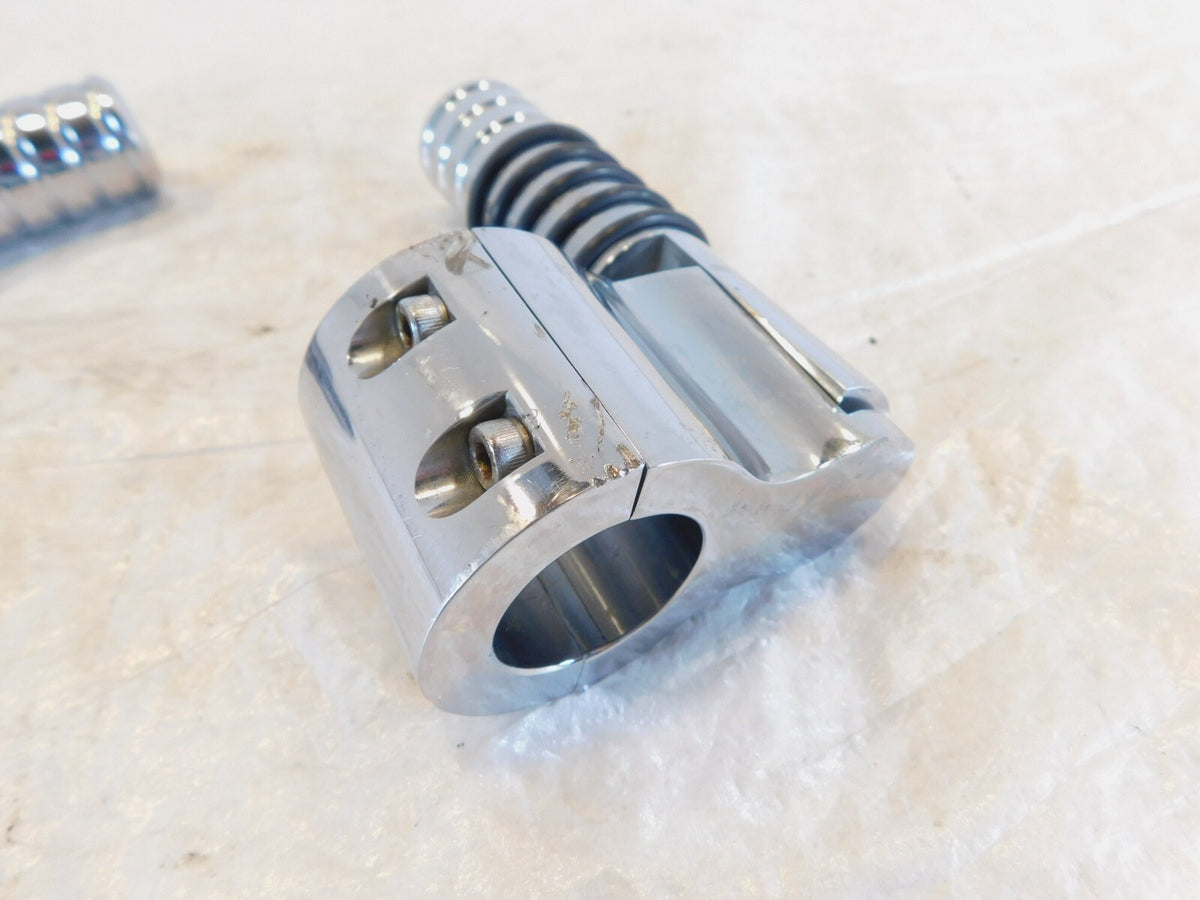 Harley Electra Glide & Road King Highway Footrest Footpeg Mount Bracket Clamps - C3 Cycle