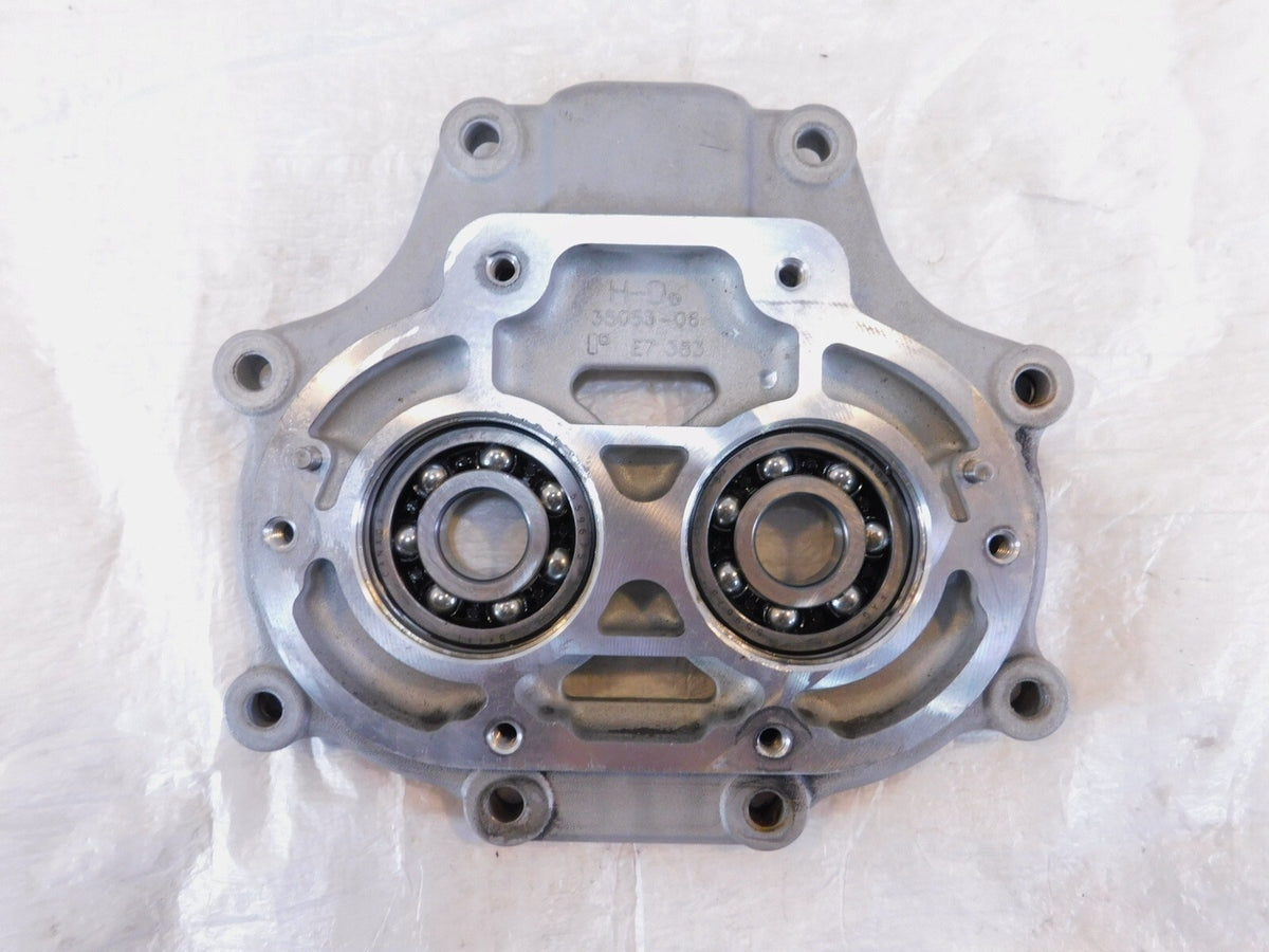Harley Road King Dyna & Softail Silver Transmission Bearing Trap Door Plate - C3 Cycle