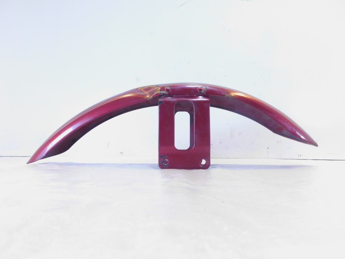 Harley Davidson Sportster 883 & 1200 Red Front Wheel Cover Fender - Bent - C3 Cycle