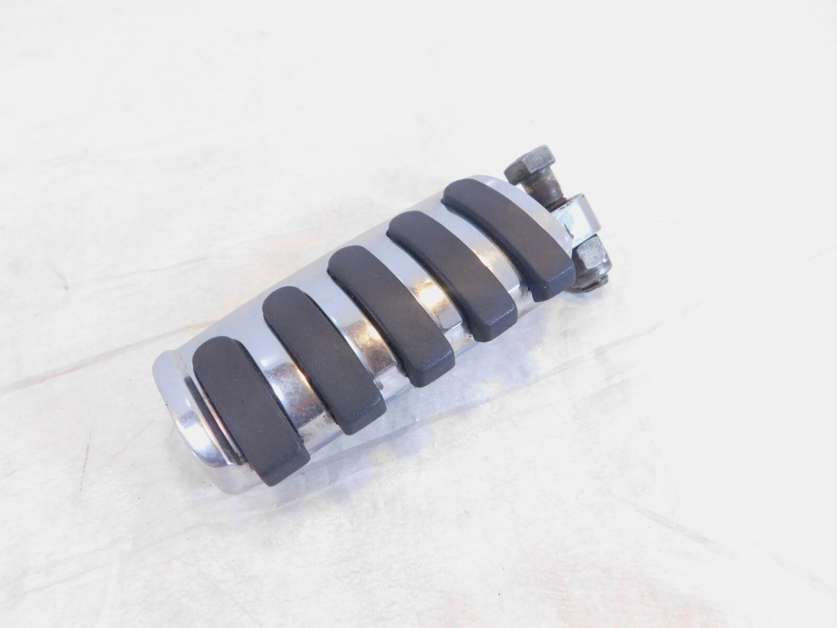 Harley Touring FXR Dyna Sportster & Softail Chrome & Rubber Footpeg Footrest - C3 Cycle