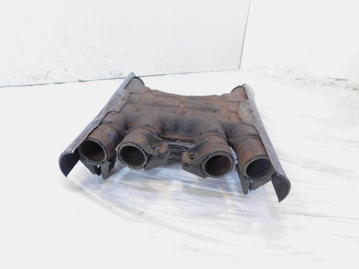 82-83 Yamaha XJ750 Maxim 750 Exhaust Muffler System Mid Pipe Chamber Manifold - C3 Cycle