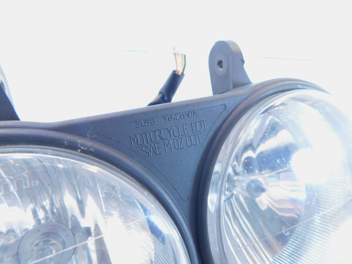 Buell XB XB12 XB12X Ulysses Lightning Black Front Headlight Headlamp w/ Bracket - C3 Cycle