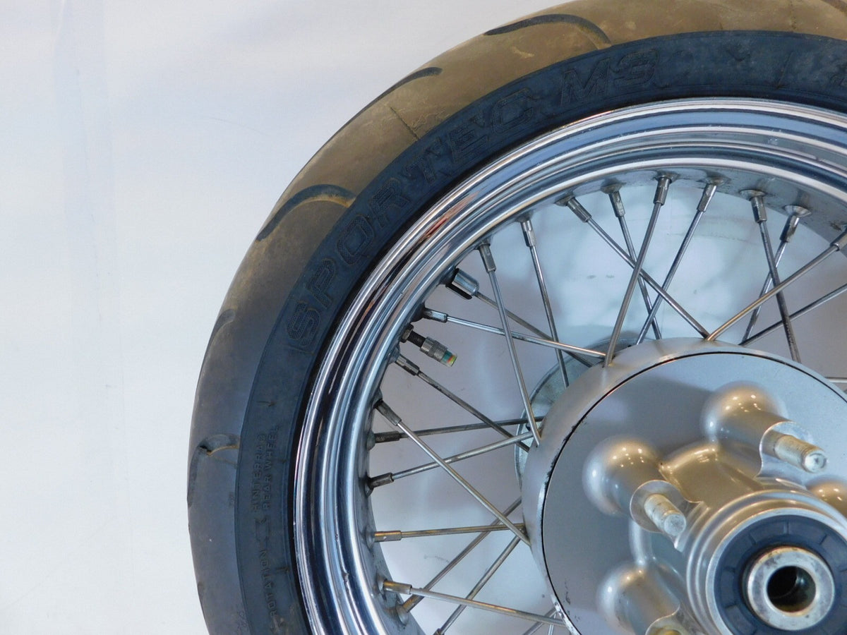 1998-2003 Triumph Thunderbird Sport Chrome Spoked Rear Wheel Rim & Tire