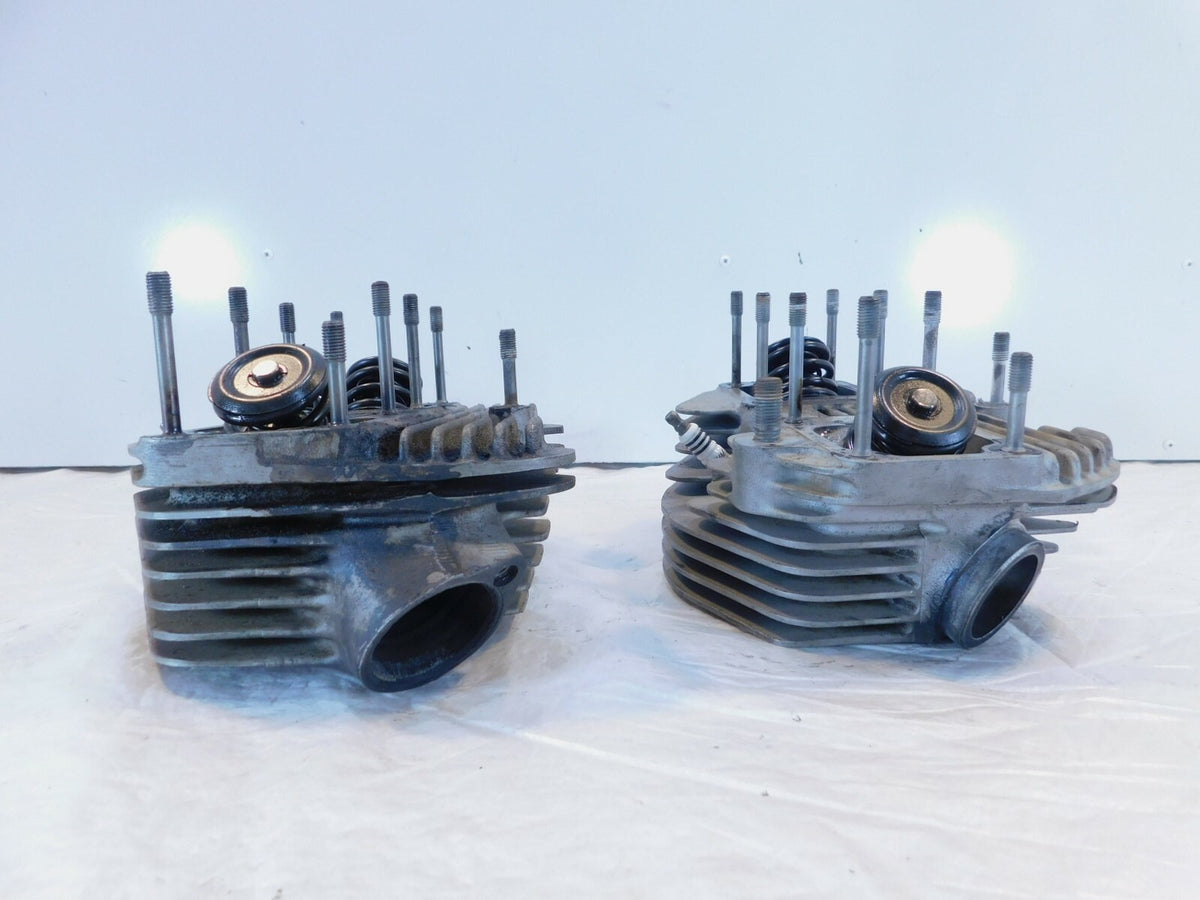 1979-1983 Harley Davidson Electra Glide Engine Motor Cylinder Heads w/ Valves - C3 Cycle