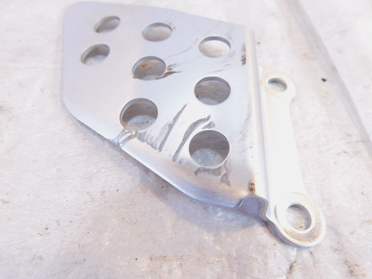 Honda CBR600RR CBR600RA CBR600 Silver Front Right Footrest Peg Foot Guard Shield - C3 Cycle