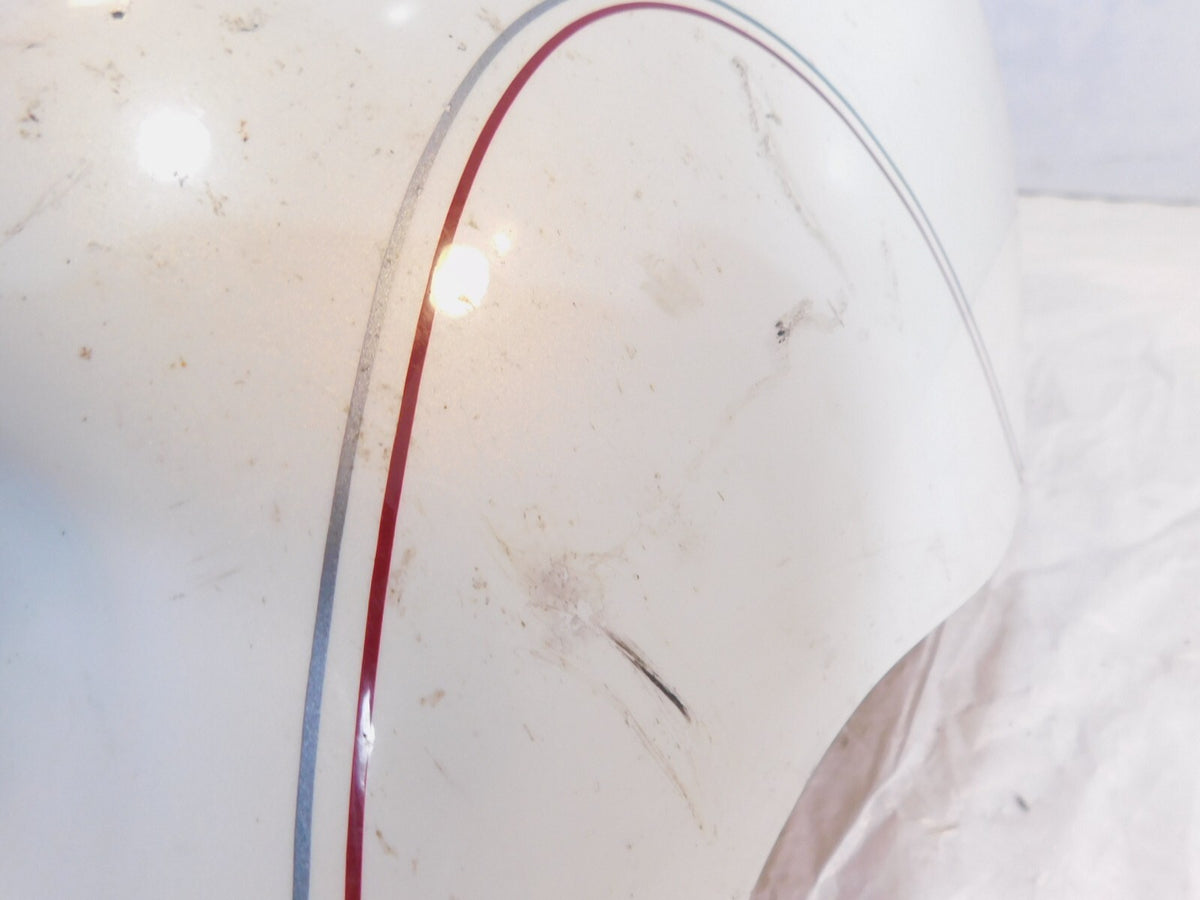 Harley Touring Electra Glide Ultra Classic White Left Lower Leg Fairing Glovebox - C3 Cycle