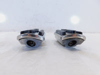 Harley  Dyna Sportster & Softail Left & Right Chrome & Rubber Footpegs Footrests - C3 Cycle