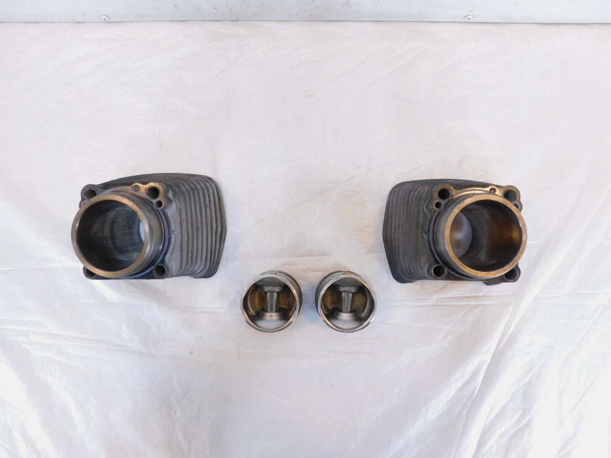 Pair Harley Davidson Sportster 883 Black Engine Cylinder Barrel Jugs w/ Pistons - C3 Cycle