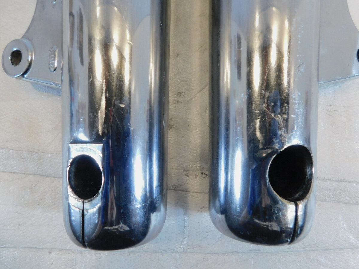 Pair Victory V92 Deluxe Standard Classic & Touring Chrome Lower Fork Leg Sliders - C3 Cycle