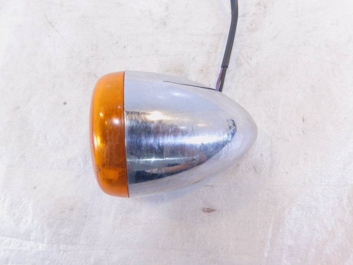 Harley Davidson Sportster Softail Dyna V-Rod Chrome Front Turn Signal Indicator - C3 Cycle