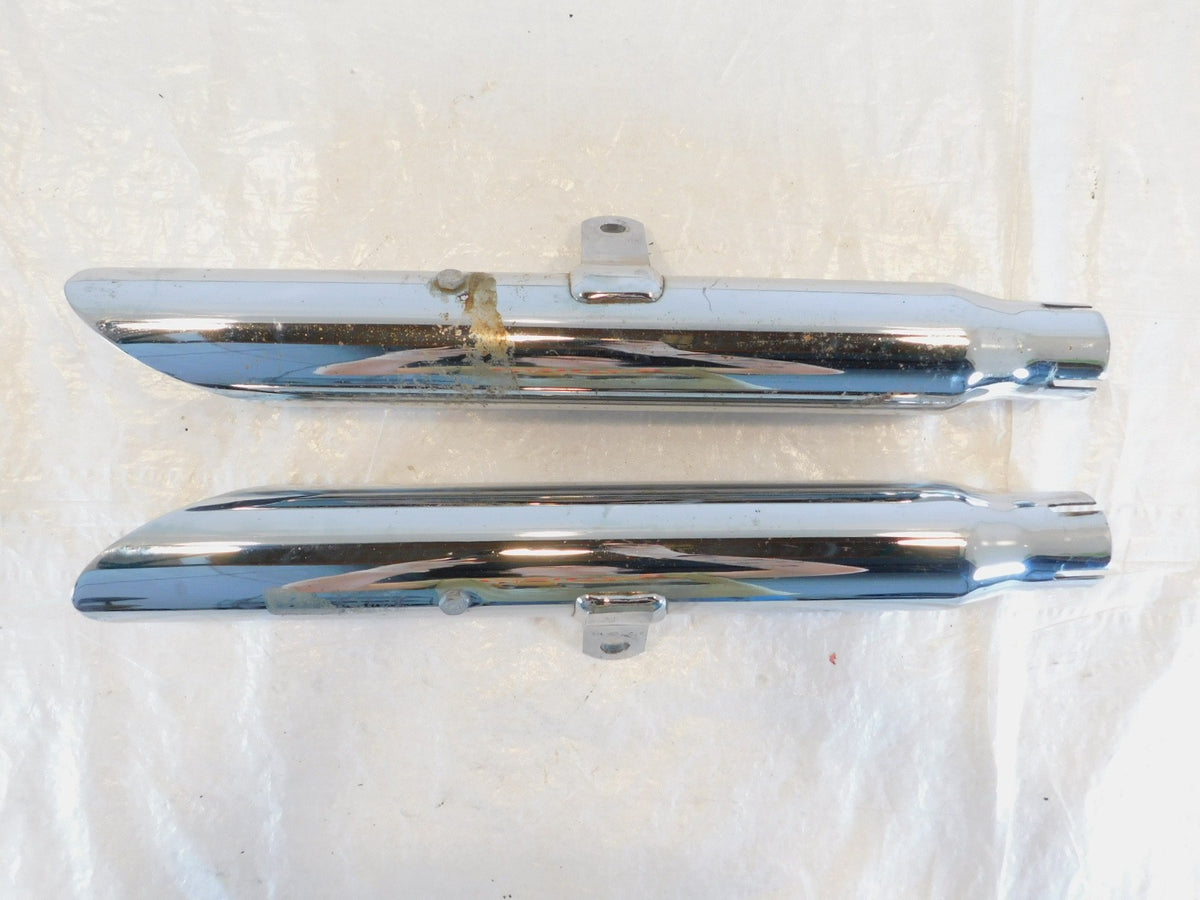 Harley Davidson Sportster 883 & 1200 Chrome Exhaust Header Pipe Mufflers - C3 Cycle