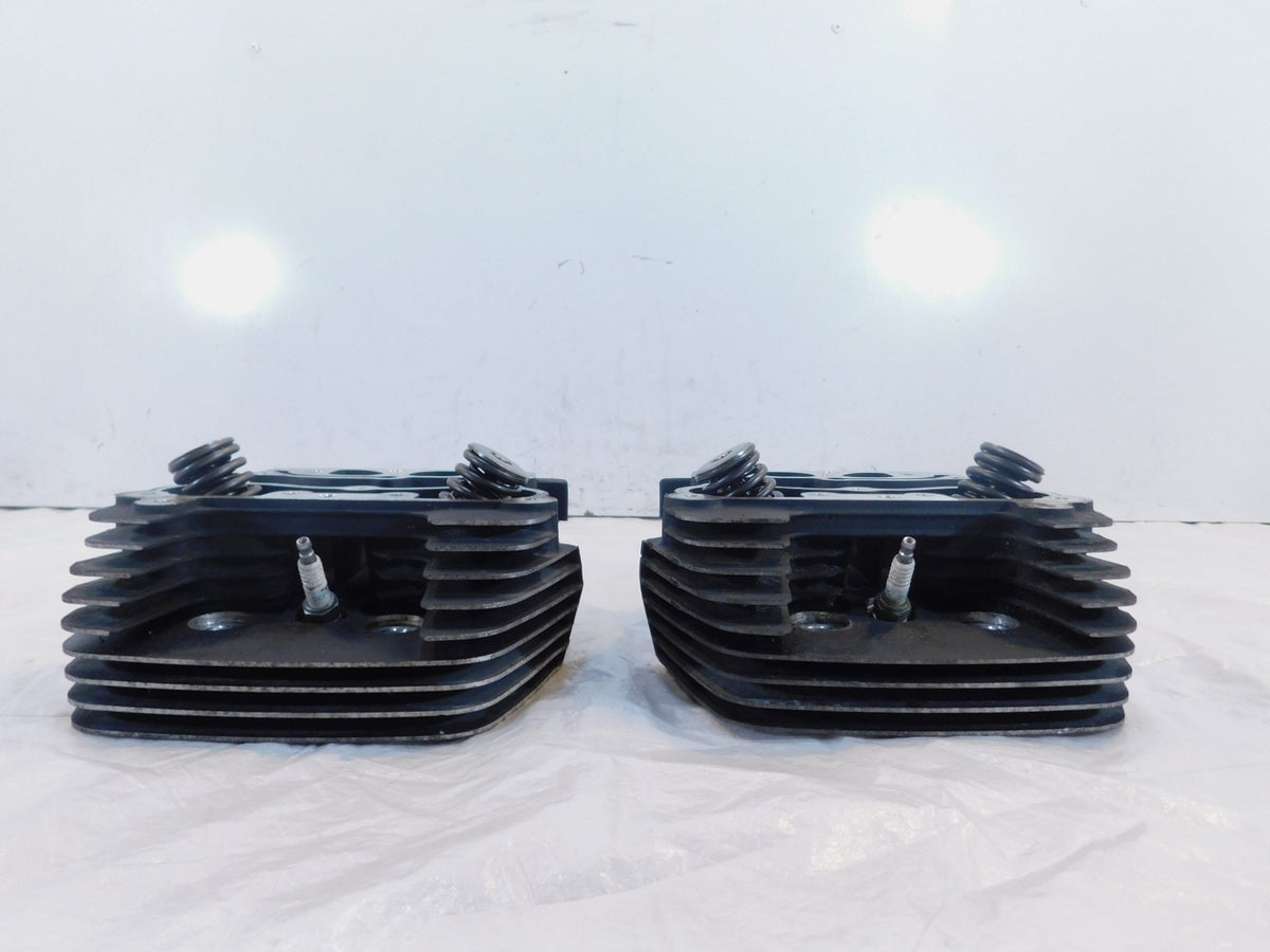 Harley Davidson Touring Softail & Dyna Black Cylinder Heads w/ Springs & Valves - C3 Cycle