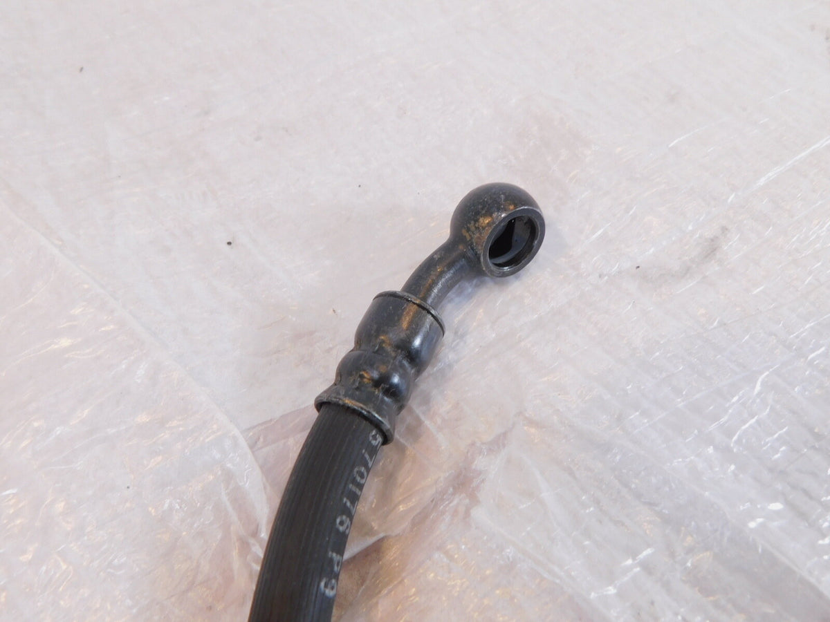 1991-1998 Honda Nighthawk CB750 Black Front Brake Caliper Rubber Hose Line Pipe - C3 Cycle