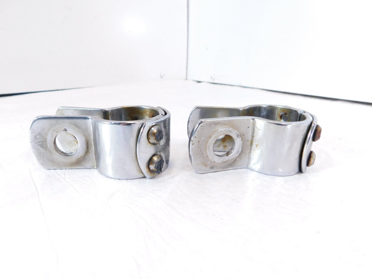 Harley Electra Glide & Road King Highway Footrest Footpeg Mount Clamp Brackets - C3 Cycle