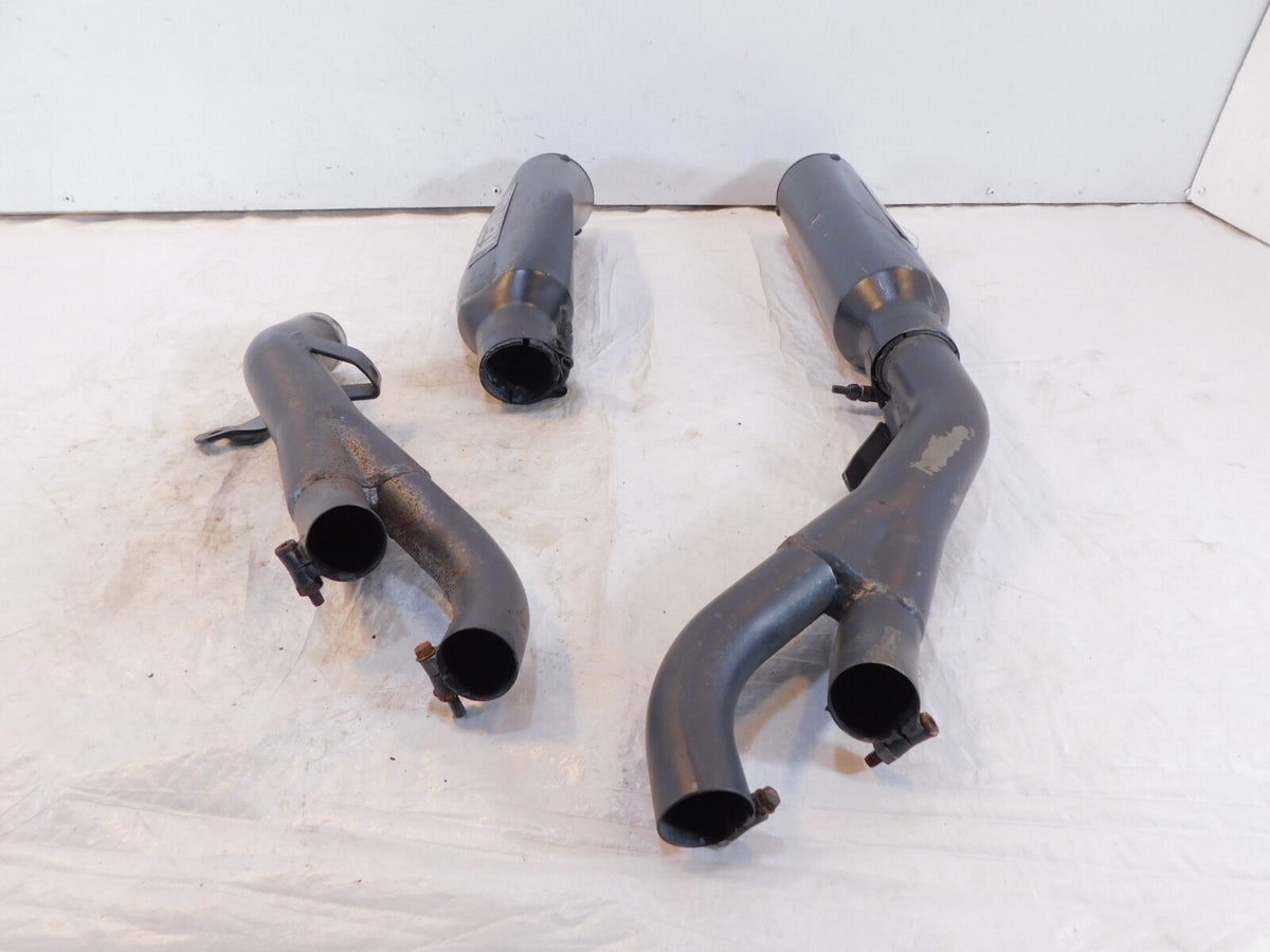 1985-07 Yamaha V-Max VMX12 VMX1200 Slip on Exhaust Mufflers & Header Pipe Parts - C3 Cycle