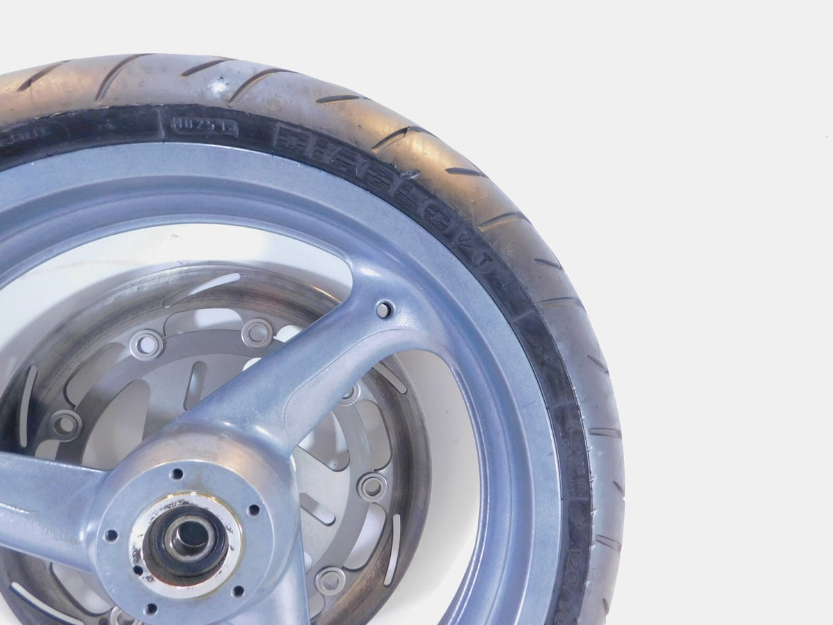 1999-2001 Buell X1 Lightning & M2 Cyclone Gray Grey Cast Front Wheel Rim & Tire - C3 Cycle