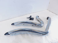 Harley Davidson Dyna Vance & Hines Chrome Engine Exhaust System Header Pipes - C3 Cycle