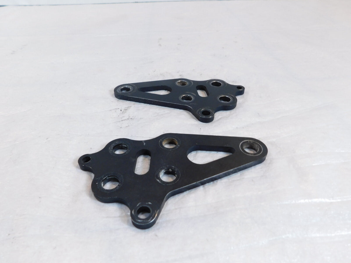 Pair Black 2008-2016 Polaris Victory Vision Engine Motor Mount Rear Brackets - C3 Cycle