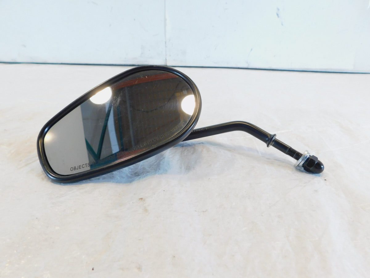 Harley Davidson FXR & Softail & Dyna & Sportster Black Left Rear View Mirror - C3 Cycle