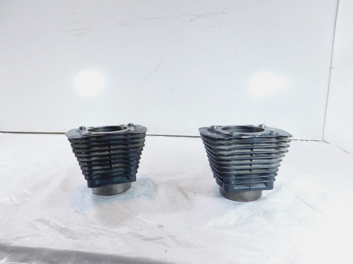 Pair Harley Davidson Sportster 1200 Black Engine Cylinder Barrel Jugs - C3 Cycle
