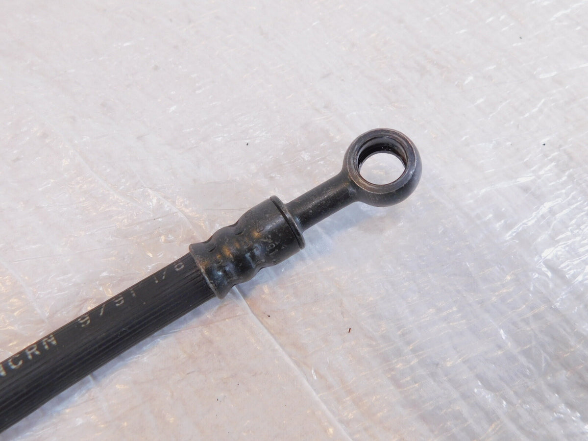 1991-1998 Honda Nighthawk CB750 Black Front Brake Caliper Rubber Hose Line Pipe - C3 Cycle