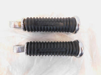 Harley Davidson FXR Dyna Sportster & Softail Black Rubber Footpegs Footrests - C3 Cycle