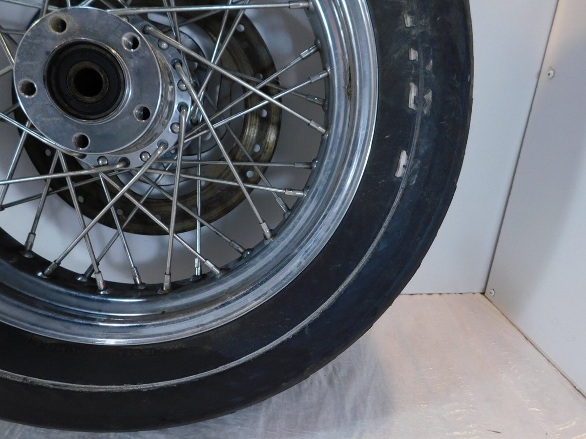Harley Electra Glide Sportster Softail & Dyna 16" Chrome Laced Rear Wheel Rim - C3 Cycle