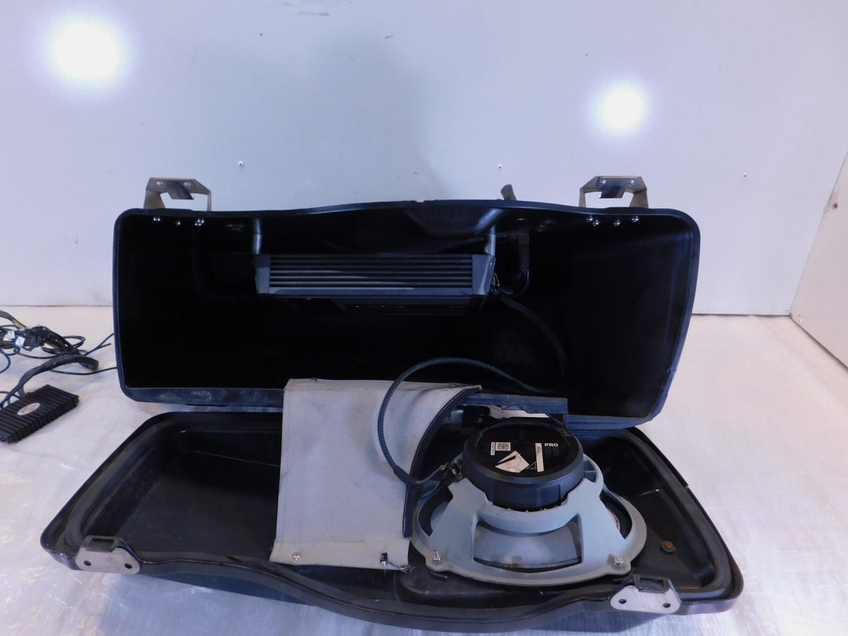 1999 Harley Davidson Touring Road Glide FLTR Black Speaker Luggage Saddlebag Bag - C3 Cycle