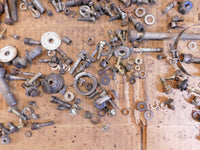 1989 89 BMW K100RS K100 RS Misc Nuts Bolts Brackets Hardware Parts Box Lot - C3 Cycle