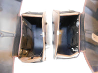 2004-2012 Victory Kingpin Viking Brown Left & Right Saddlebags Side Bags - Torn - C3 Cycle