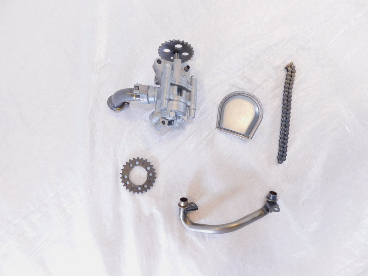 1995-2003 Honda VF750 VF750C Magna 750 Engine Motor Oil Pump Body Pipe & Chain - C3 Cycle