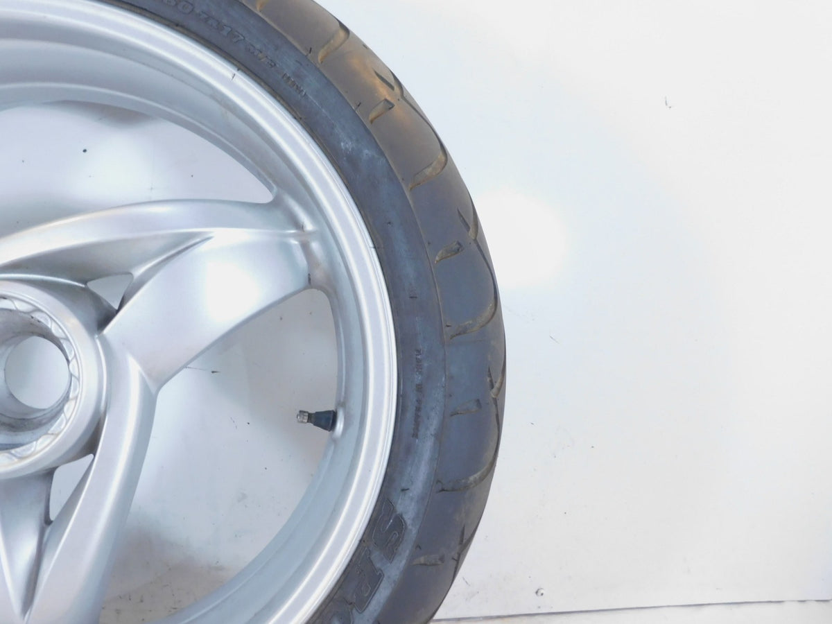 2001-2005 BMW F650 CS F650CS Scarver Silver Rear Rim Wheel & Tire - 36317681009 - C3 Cycle