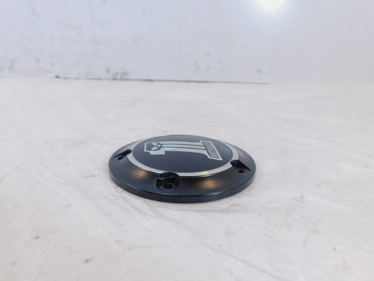 Harley Touring Softail Dyna Black Dark Custom 1 Right Engine Timing Timer Cover - C3 Cycle