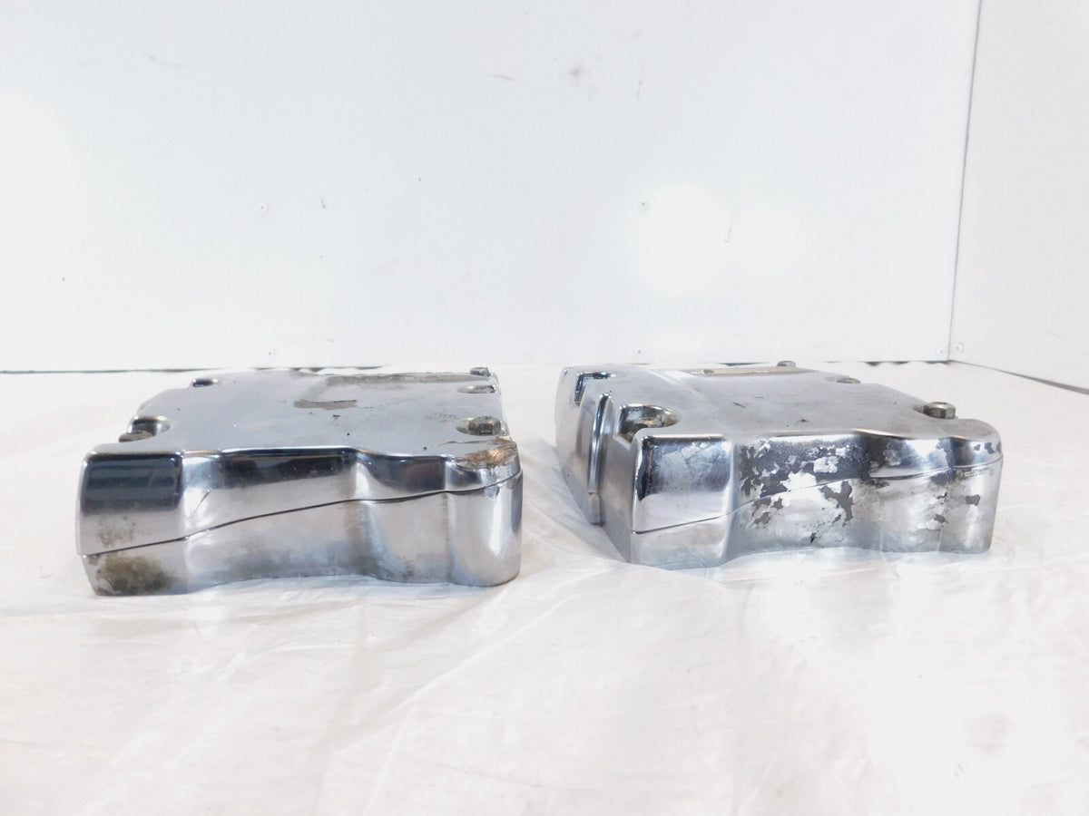 Harley Davidson Touring Dyna & Softail Chrome Cylinder Head Rocker Boxes - C3 Cycle